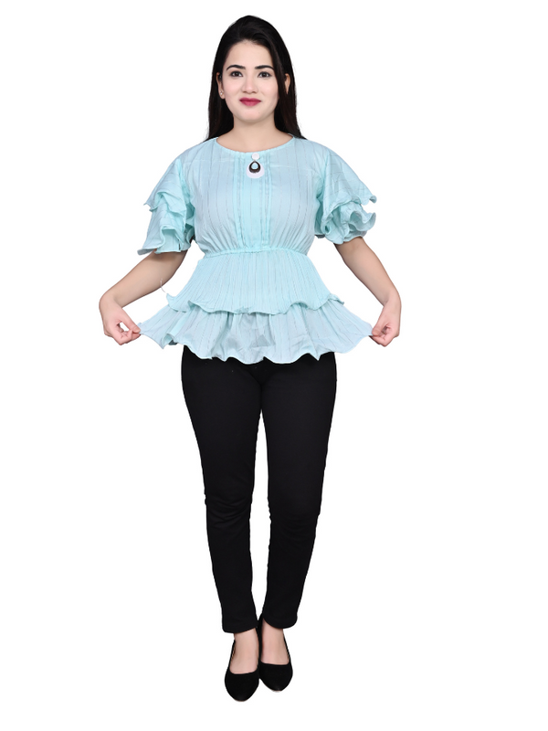 Party wear Balloon Sleeves Women Top